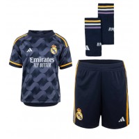 Real Madrid David Alaba #4 Gostujuci Dres za djecu 2023-24 Kratak Rukav (+ Kratke hlače)
